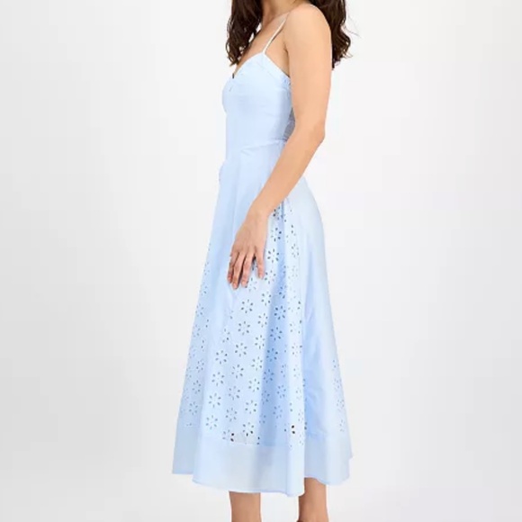 NEW And Now This Petite V-Neck Sleeveless Eyelet Maxi Dress XS petite - Picture 4 of 7